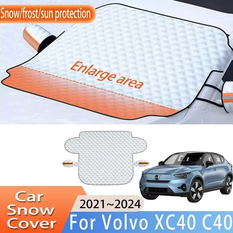 Car Accessories For Volvo XC40 C40 2021~2024 2022 2023 Front Windscreen Snow Cover Ice Frost Sun Protector Waterproof Auto Parts
Car Accessories For Volvo XC40 C40 2021~2024 2022 2023 Front Windscreen Snow Cover Ice Frost Sun Protector Waterproof Auto Parts