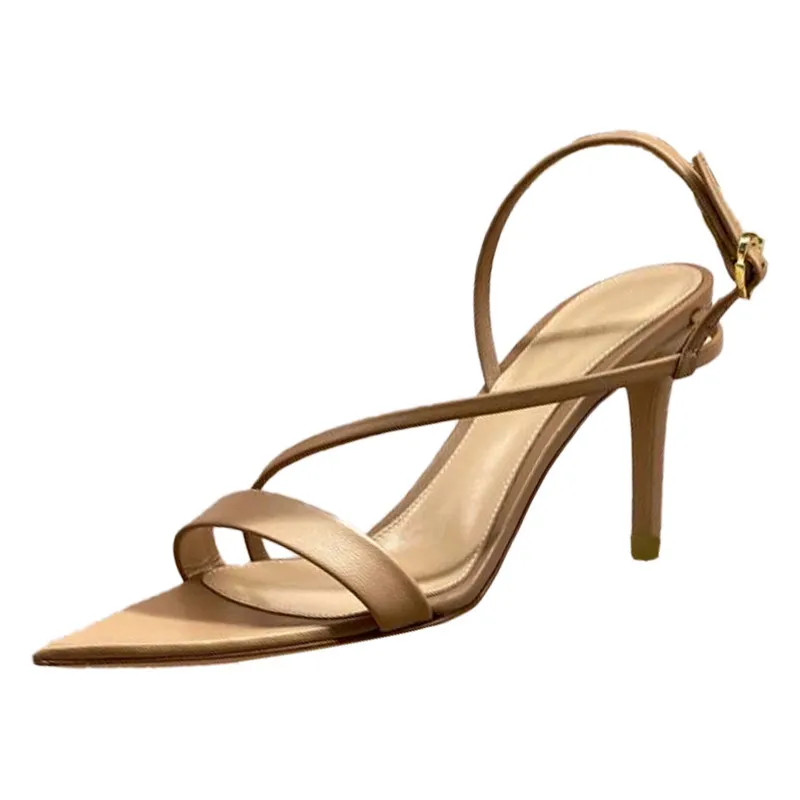 Pointed Stiletto High Heels Women's 2026 Summer New Cross-strapped Open-toe One-word Buckle Sandals
Pointed Stiletto High Heels Women's 2026 Summer New Cross-strapped Open-toe One-word Buckle Sandals