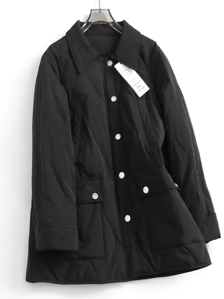 Women's down Jacket Loose Fit Duck down Filled Long Sleeve Winter Coat Pure Color Sewn-through Slimming Shirt-style Collar
Women's down Jacket Loose Fit Duck down Filled Long Sleeve Winter Coat Pure Color Sewn-through Slimming Shirt-style Collar