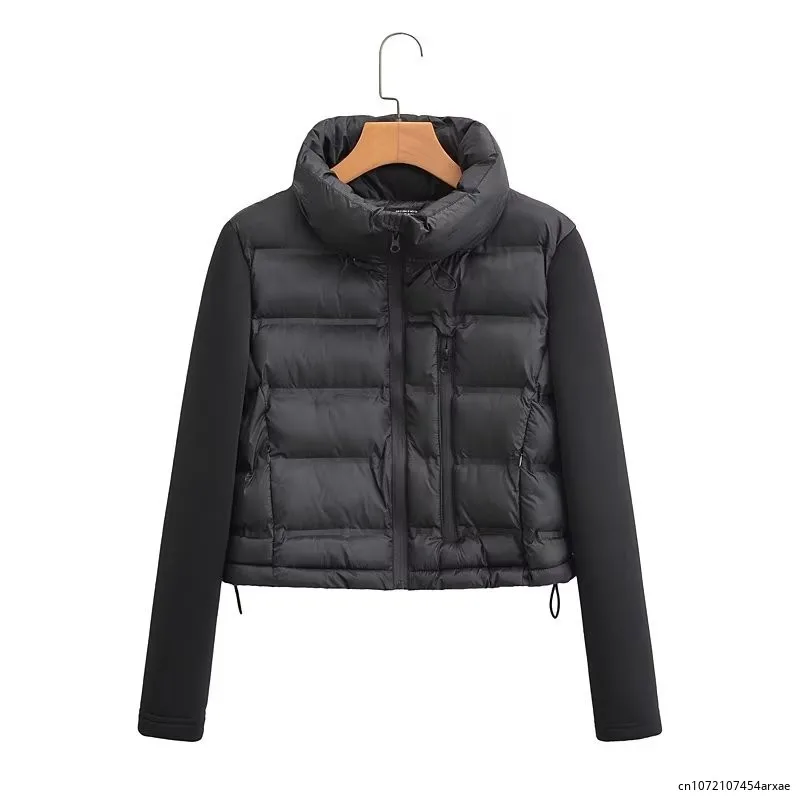 Women Quilted Jacket Autumn Winter Parkas Faux Leather Coat Female Casual Loose Solid Long Sleeve Short Top Ladies Warm Outwear
Women Quilted Jacket Autumn Winter Parkas Faux Leather Coat Female Casual Loose Solid Long Sleeve Short Top Ladies Warm Outwear