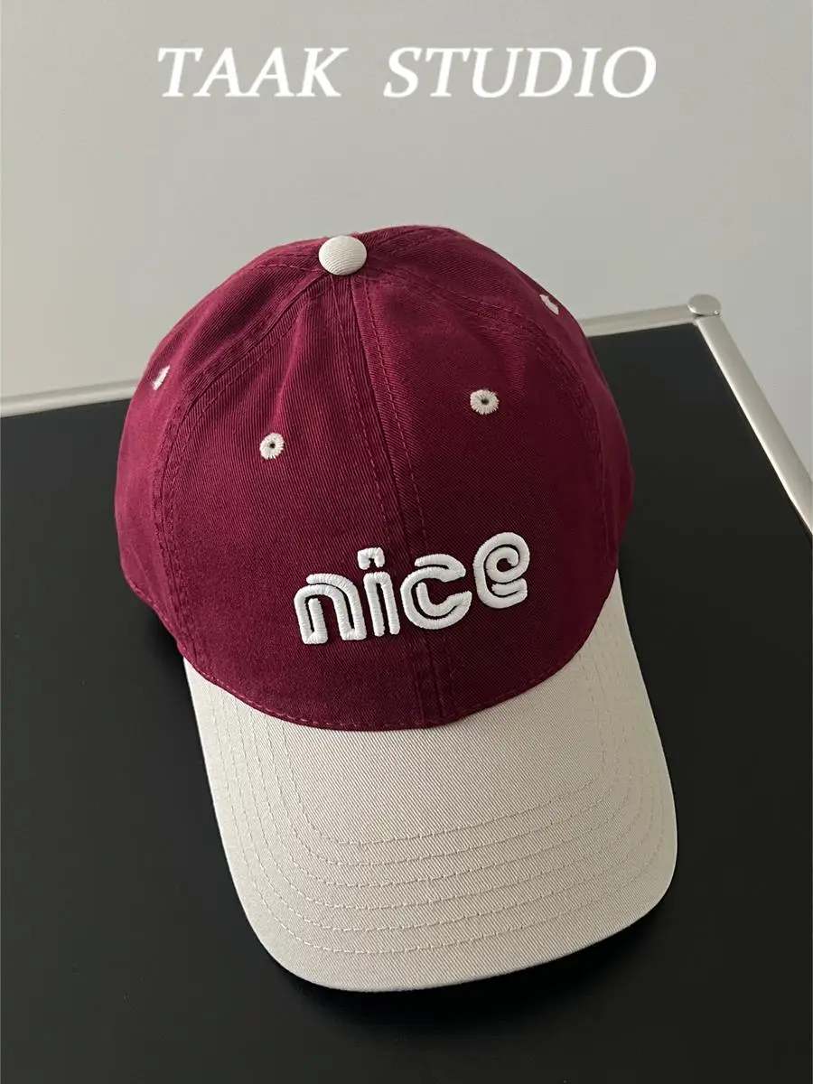 Retro washed cotton color matching baseball hat women's spring summer versatile street letter embroidery cap
Retro washed cotton color matching baseball hat women's spring summer versatile street letter embroidery cap