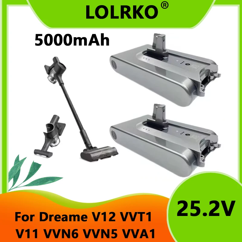 Original Handheld Vacuum Cleaner Battery Pack Replacement for Dreame 25.2V 5000mAh V11 V11SE V12 VVT1 VVN5 VVN6 VVA1 V12Pro
Original Handheld Vacuum Cleaner Battery Pack Replacement for Dreame 25.2V 5000mAh V11 V11SE V12 VVT1 VVN5 VVN6 VVA1 V12Pro