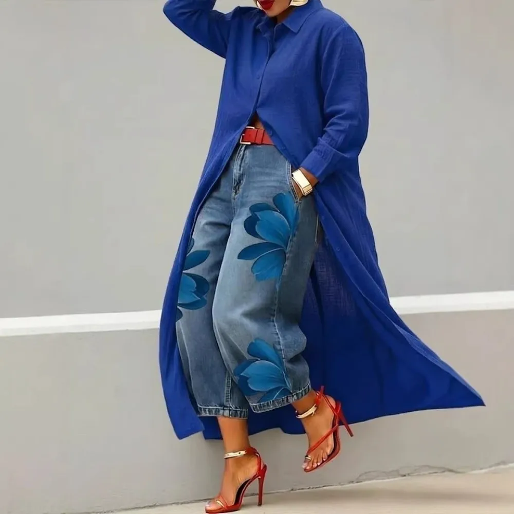 Chic Long Sleeve Turn-Down Collar Blouse Elegant Loose Fit Long Sleeve Blouse Solid Color Breathable Open Cardigan Streetwear
Chic Long Sleeve Turn-Down Collar Blouse Elegant Loose Fit Long Sleeve Blouse Solid Color Breathable Open Cardigan Streetwear