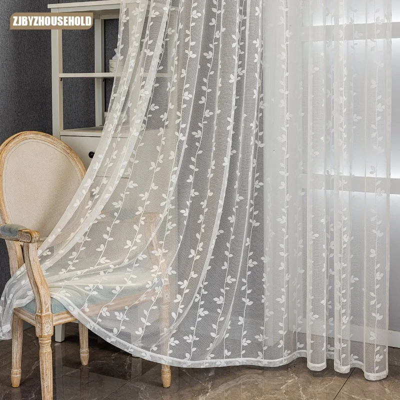 American Jacquard White Lace Willow Leaf Curtains for Living dining room bedroom Balcony Bedroom Finished White Curtains
American Jacquard White Lace Willow Leaf Curtains for Living dining room bedroom Balcony Bedroom Finished White Curtains