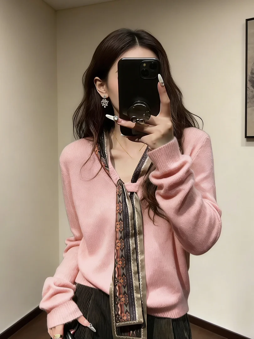 Шикарный розовый вязаный свитер: уникальный, красивый, в корейском стиле, модная новинка ранней осени, элегантный топ для женщин
Шикарный розовый вязаный свитер: уникальный, красивый, в корейском стиле, модная новинка ранней осени, элегантный топ для женщин