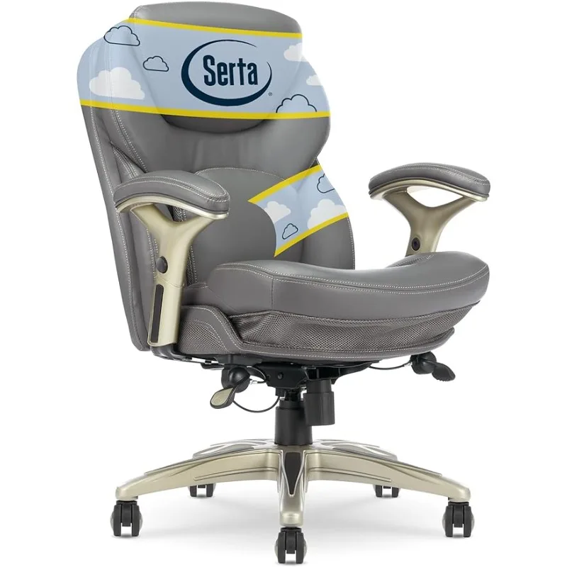 Serta Ergonomic Executive Office Chair Motion Technology Adjustable Mid Back Design with Lumbar Support, Home Office Desk Chairs
Serta Ergonomic Executive Office Chair Motion Technology Adjustable Mid Back Design with Lumbar Support, Home Office Desk Chairs