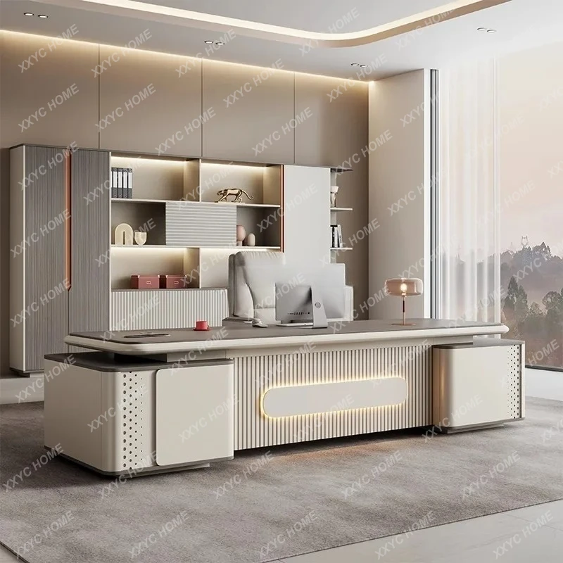 L Office desk and chair combination is simple, modern light luxury and high-end, desk furniture
L Office desk and chair combination is simple, modern light luxury and high-end, desk furniture