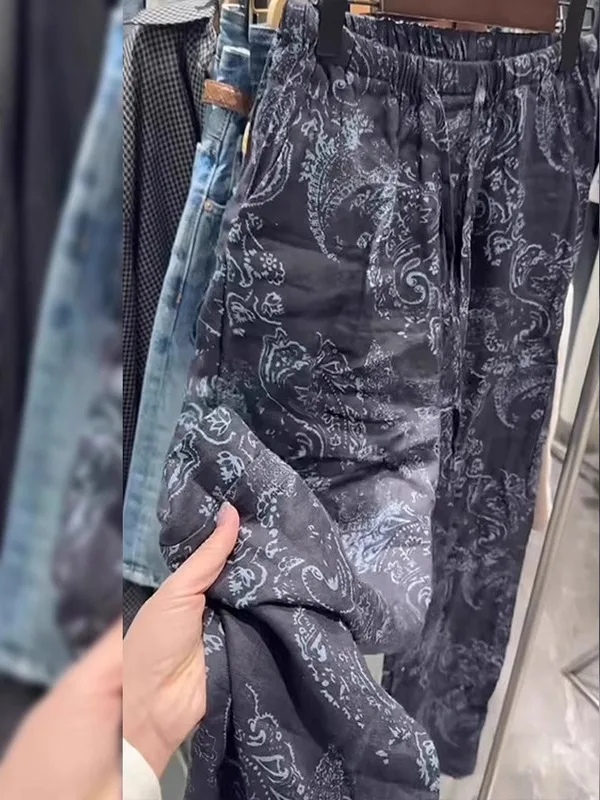 High Waist Wide Leg Pants Women's Summer Large Size Loose Fit Drawstring Slimming Cotton Linen Print Trousers Floor-Length
High Waist Wide Leg Pants Women's Summer Large Size Loose Fit Drawstring Slimming Cotton Linen Print Trousers Floor-Length