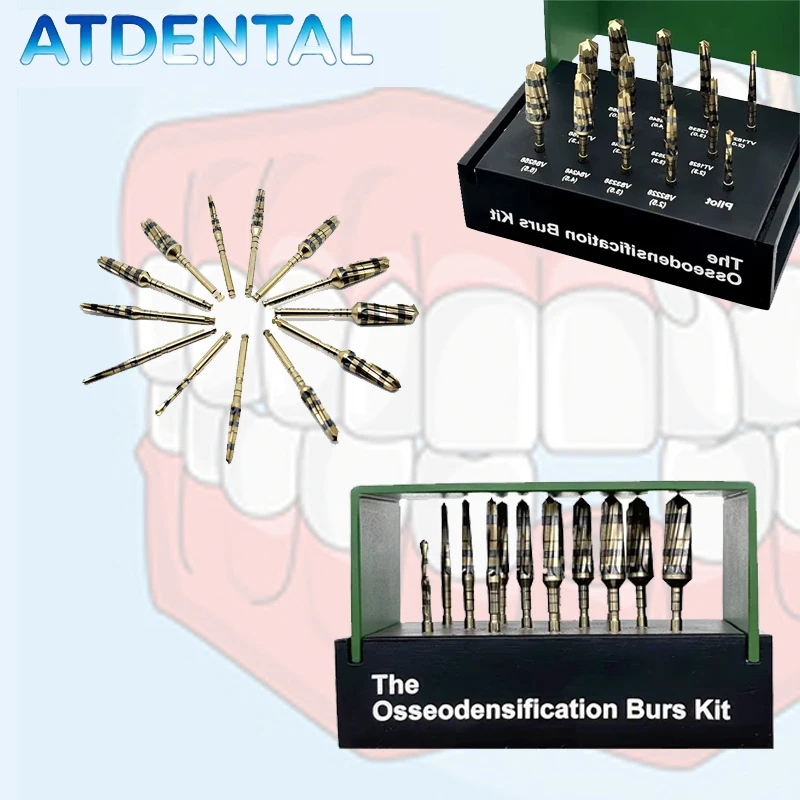 13pcs Dental Osseodensification Burs Kit Implant Drill Set for Maxillary Sinus Lift Surgery Precision Kit
13pcs Dental Osseodensification Burs Kit Implant Drill Set for Maxillary Sinus Lift Surgery Precision Kit