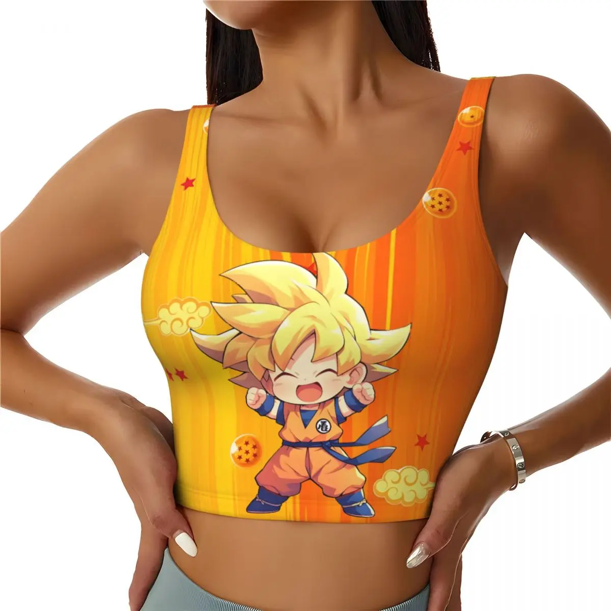 Женские бесшовные спортивные топы-бра с принтом DBZ Goku (японский комикс) для тренировок, бега и йоги
Женские бесшовные спортивные топы-бра с принтом DBZ Goku (японский комикс) для тренировок, бега и йоги