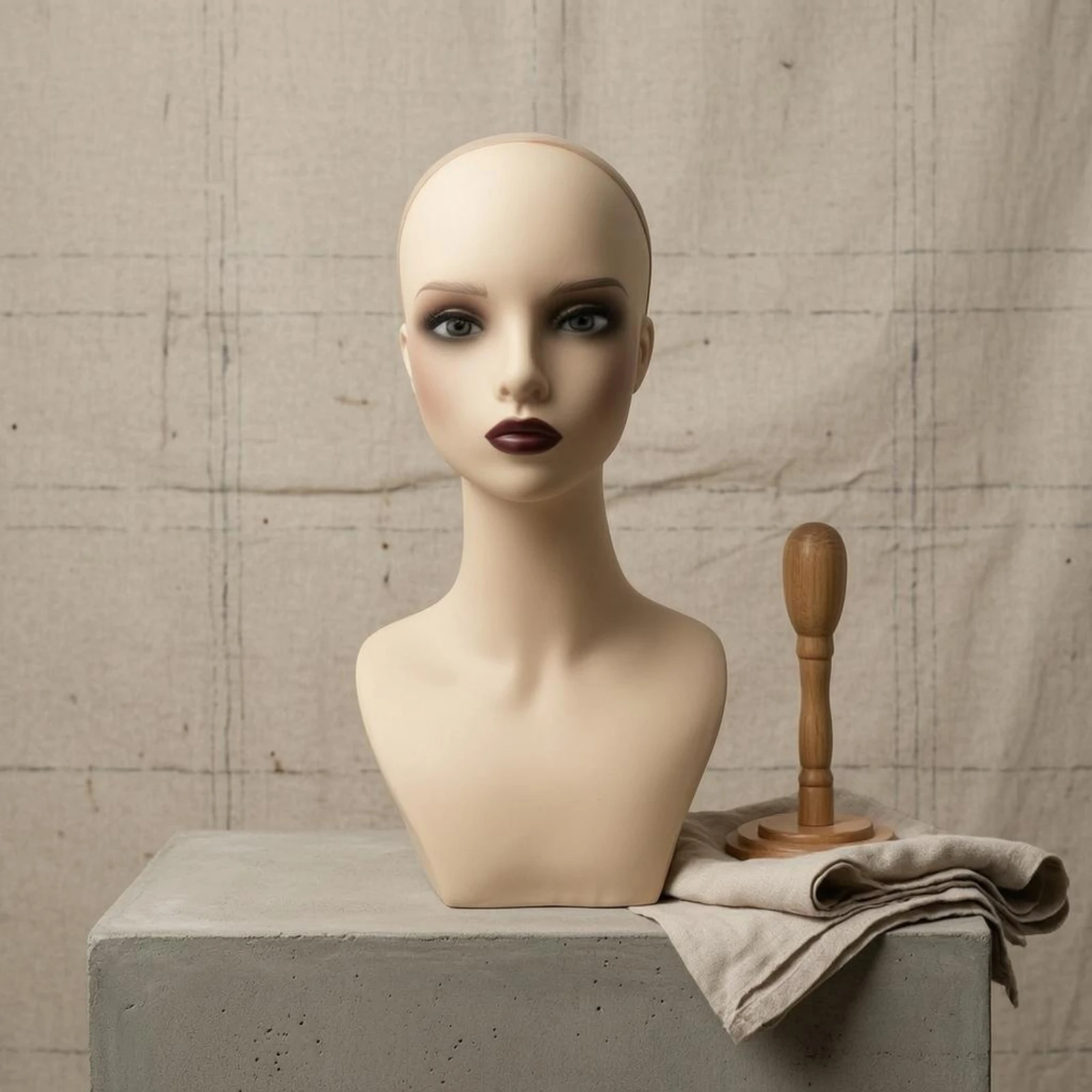 Mannequin Head with Shoulders PVC Shell Styling Head Bust Mannequin Bust Foam Filled Long Neck
Mannequin Head with Shoulders PVC Shell Styling Head Bust Mannequin Bust Foam Filled Long Neck