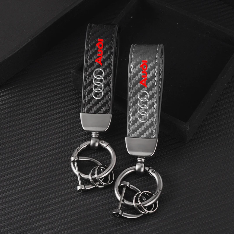 Leather Carbon Fiber Car Emblem Keychain Keyring Pendant Key Holder For Audi Q2 Q3 Q3 Q4 Q5 Q6 Q7 Q8 S6 SQ2 TTS Auto Accessories
Leather Carbon Fiber Car Emblem Keychain Keyring Pendant Key Holder For Audi Q2 Q3 Q3 Q4 Q5 Q6 Q7 Q8 S6 SQ2 TTS Auto Accessories