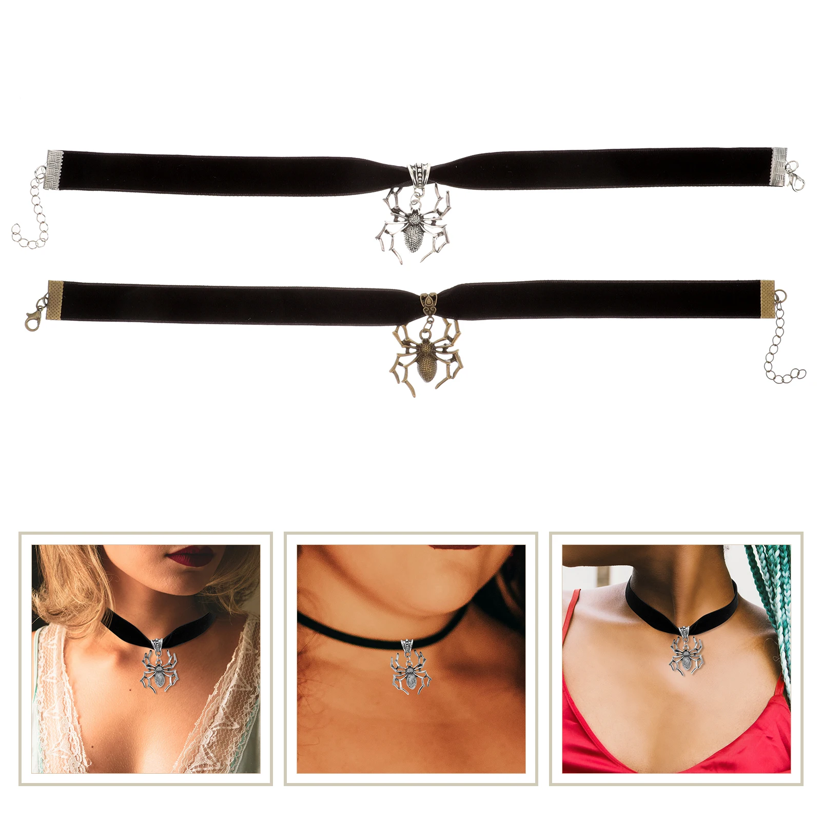 2 Pcs Cosplay Necklace Halloween Costume Jewelry Women's Choker Necklaces Role Spider Accessories Party Punk
2 Pcs Cosplay Necklace Halloween Costume Jewelry Women's Choker Necklaces Role Spider Accessories Party Punk