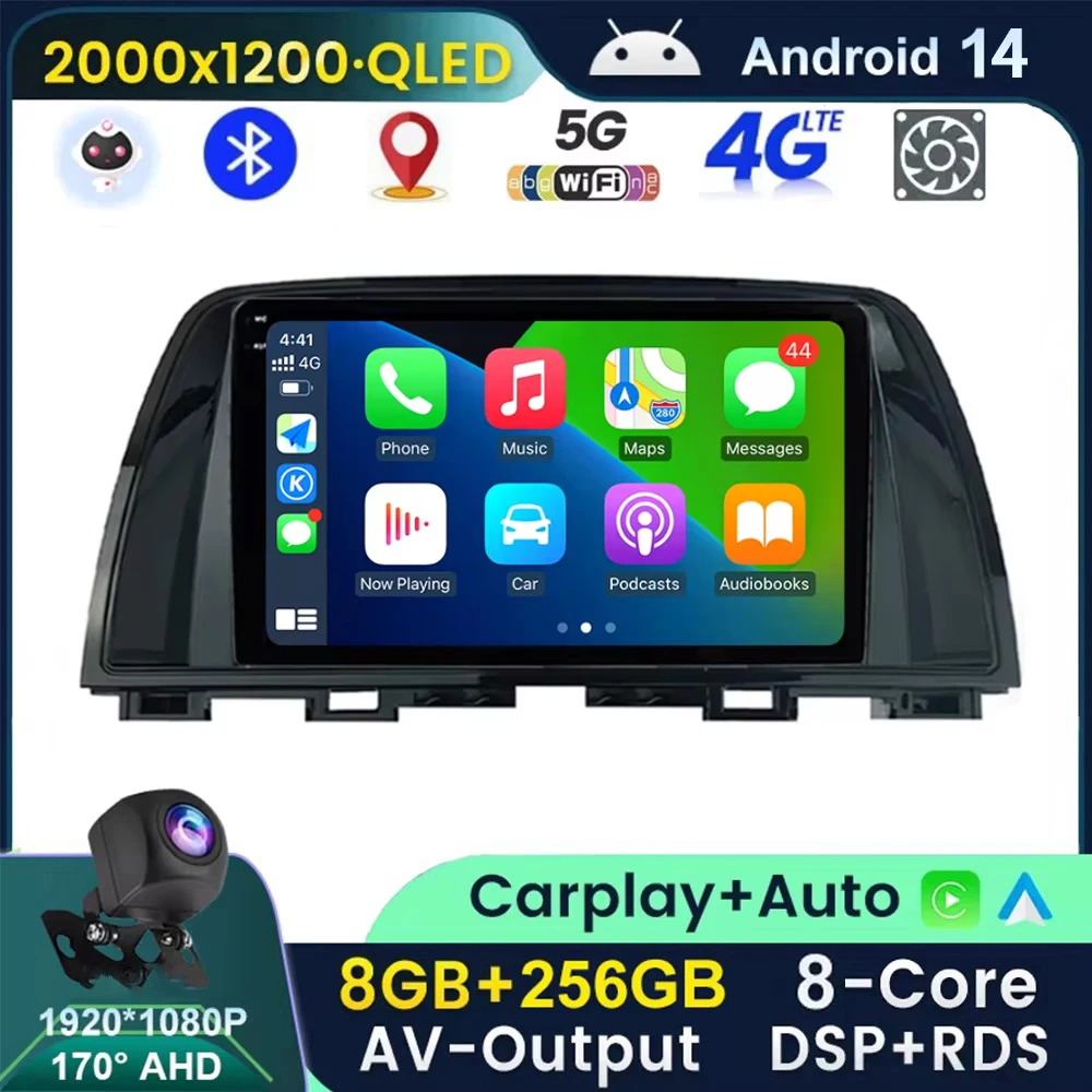 9" 2 Din QLED 2k Car Radio Multimedia Video Player Android 14 Auto CarPlay For Mazda CX5 CX-5 CX 5 2012- 2015 GPS 2din Stereo
9" 2 Din QLED 2k Car Radio Multimedia Video Player Android 14 Auto CarPlay For Mazda CX5 CX-5 CX 5 2012- 2015 GPS 2din Stereo