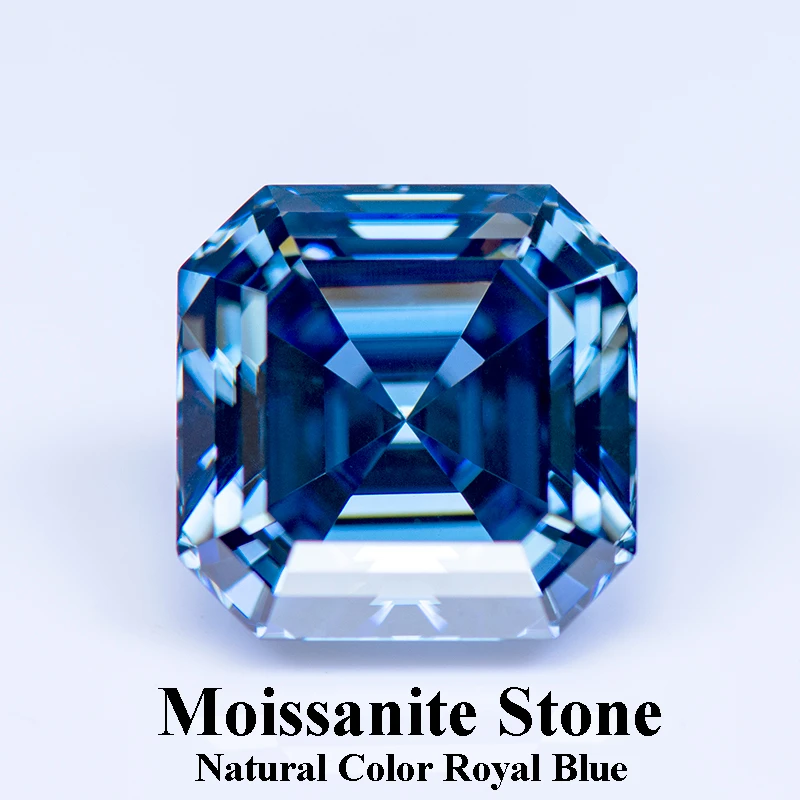 Moissanite Stone Natural Color Royal Blue Asscher Cut Gemstone Lab Grown Diamond for Charms Woman Jewelry with GRA Certificate
Moissanite Stone Natural Color Royal Blue Asscher Cut Gemstone Lab Grown Diamond for Charms Woman Jewelry with GRA Certificate