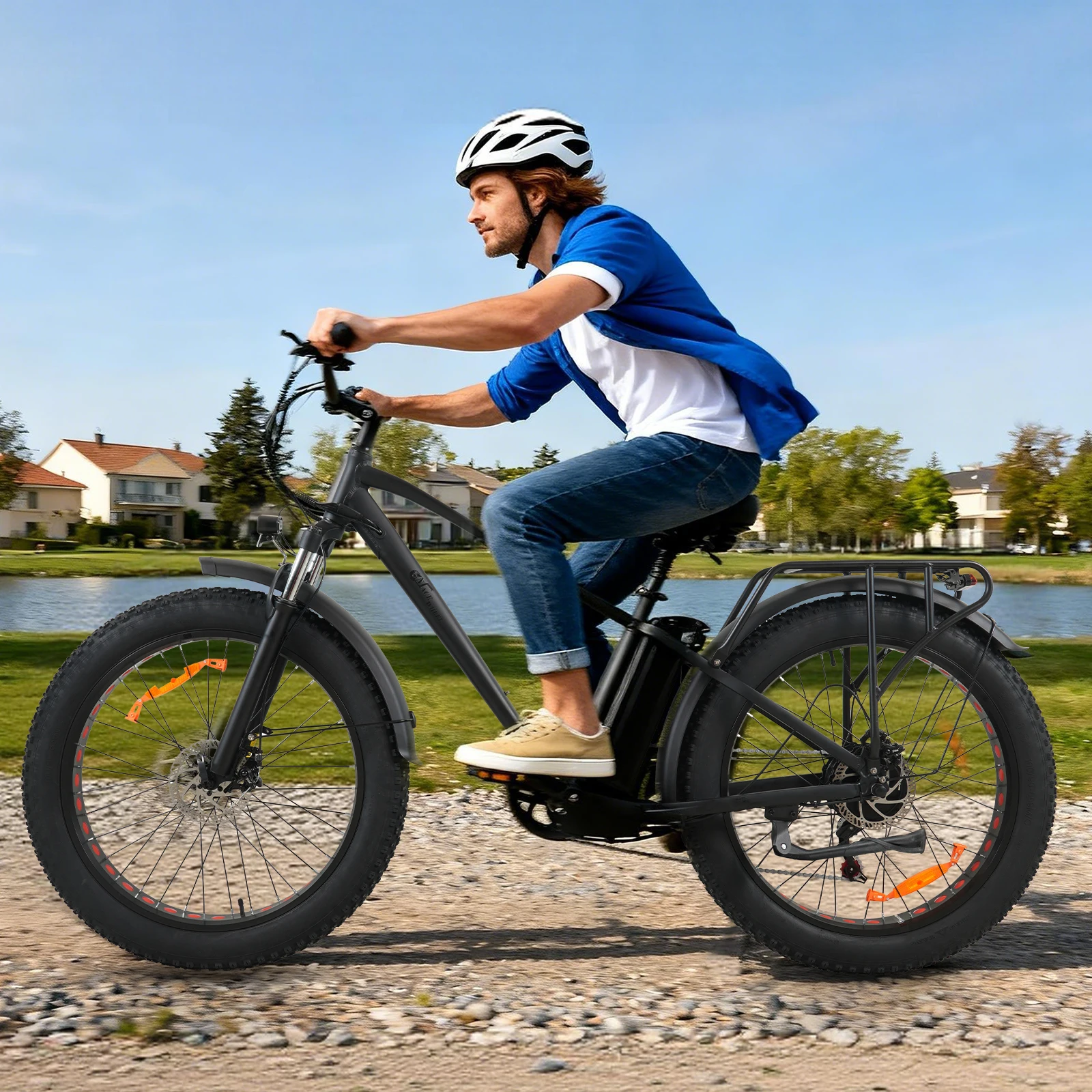 CMACEWHEEL KS26 Adult Electric Bike 26''x4'' Fat Tire 45mph 110 Miles 500W 48V 17Ah Removable Battery Off-Road E-Bike
CMACEWHEEL KS26 Adult Electric Bike 26''x4'' Fat Tire 45mph 110 Miles 500W 48V 17Ah Removable Battery Off-Road E-Bike