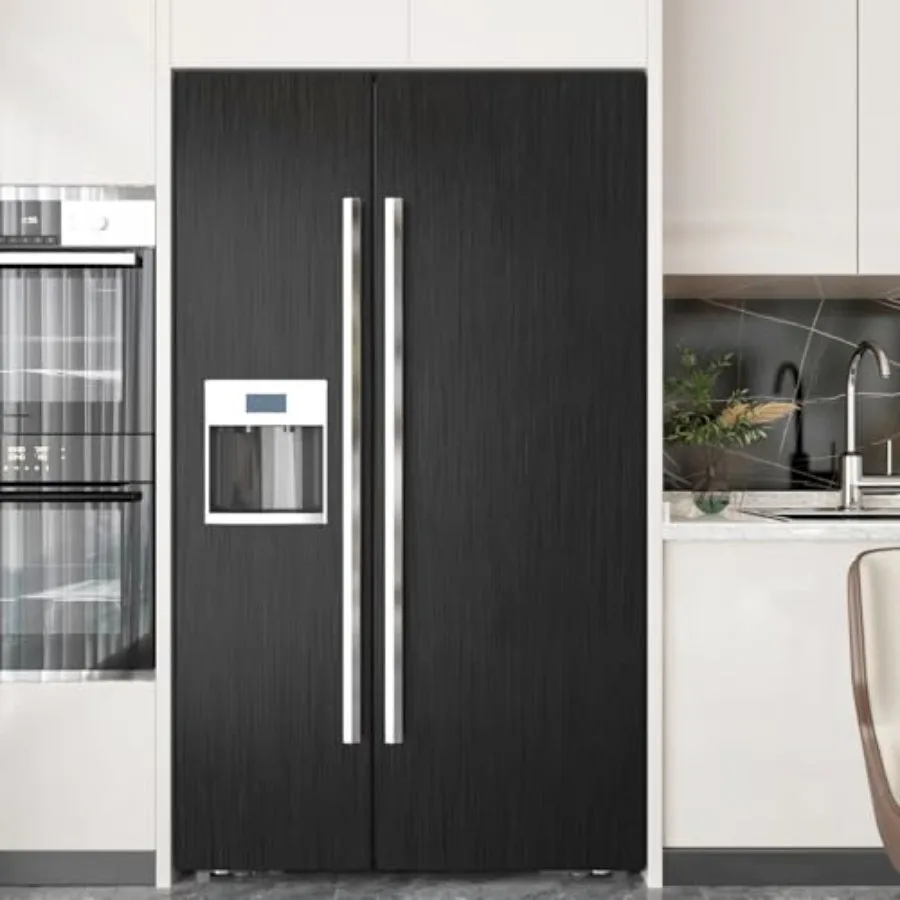 Black Stainless Steel Wallpaper Peel and Stick Backsplash Refrigerator Wrap Metallic Black Contact Paper for Cabinets Counterto
Black Stainless Steel Wallpaper Peel and Stick Backsplash Refrigerator Wrap Metallic Black Contact Paper for Cabinets Counterto
