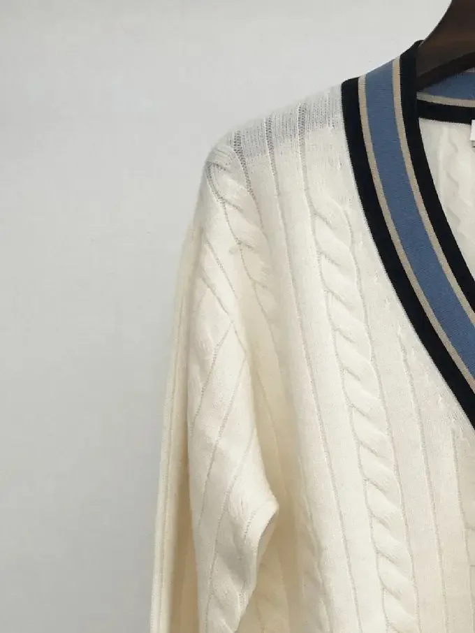 V-neck striped patchwork Cardigan for women korean fashion fashion simple winter clothes women's clothing offer free shipping
V-neck striped patchwork Cardigan for women korean fashion fashion simple winter clothes women's clothing offer free shipping