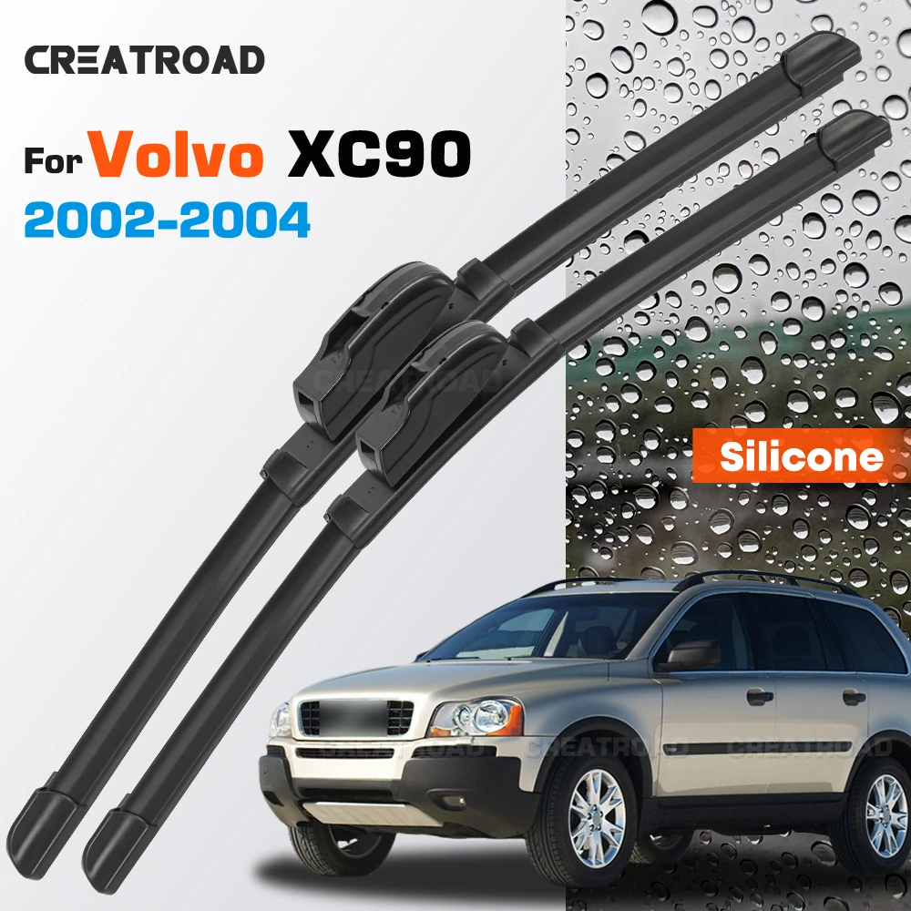Silicone Wiper Blades Fit For Volvo XC90 MK1 2002-2004 Coated Silent HD Wear-Resistant Car Windshield Wipers 24"+21"
Silicone Wiper Blades Fit For Volvo XC90 MK1 2002-2004 Coated Silent HD Wear-Resistant Car Windshield Wipers 24"+21"