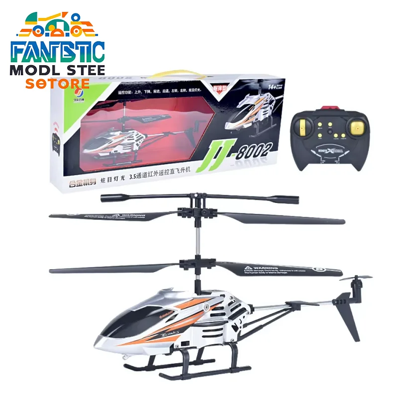 New 8002 3.5-Way Alloy Remote-Controlled Helicopter With Usb Charging And Lighting Simulation Model, Drop Resistant Induction Ch
New 8002 3.5-Way Alloy Remote-Controlled Helicopter With Usb Charging And Lighting Simulation Model, Drop Resistant Induction Ch