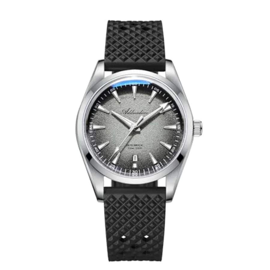 DIVE 38 MM Automatic Mens Watches Sparkle Texture Dial FKM Fluororubber Band K1 Bubble Glass 100 M Waterproof Luminous Daily Wa
DIVE 38 MM Automatic Mens Watches Sparkle Texture Dial FKM Fluororubber Band K1 Bubble Glass 100 M Waterproof Luminous Daily Wa