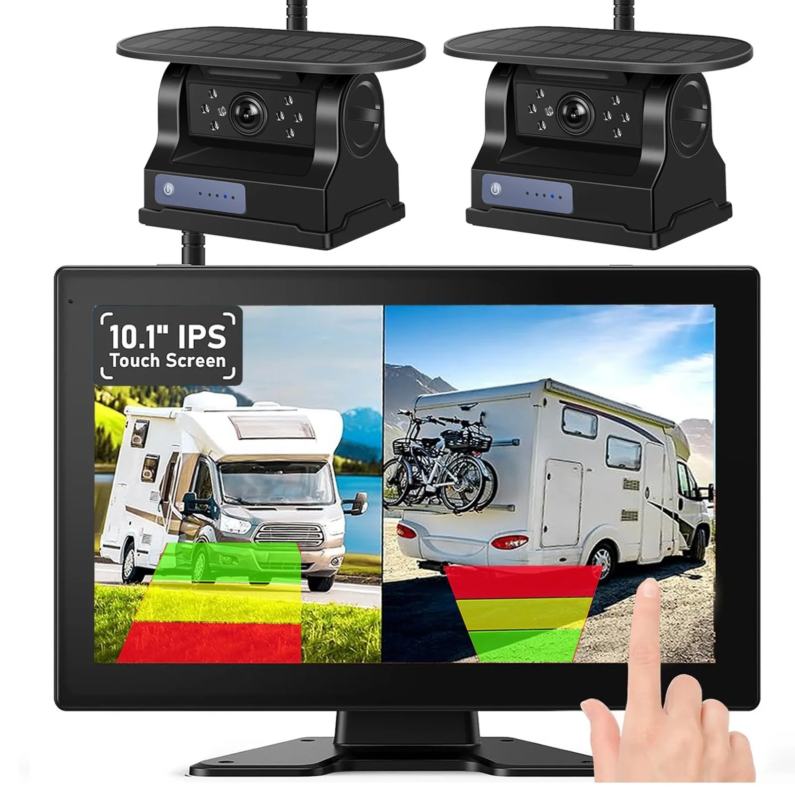 Lastbus 10.1" DVR Monitor BSD AI Detection With 1/2x Wireless Solar Magnetic Backup Camera Rechargeable For Truck RV Trailer
Lastbus 10.1" DVR Monitor BSD AI Detection With 1/2x Wireless Solar Magnetic Backup Camera Rechargeable For Truck RV Trailer
