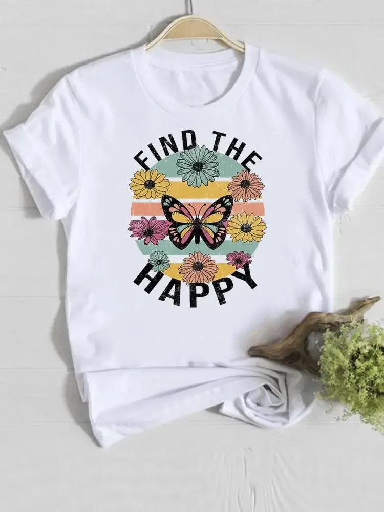 Ladies Casual Clothing Women T Clothes Butterfly Trend Cute 90s Short Sleeve Print T-shirts Fashion Female Graphic Tee
Ladies Casual Clothing Women T Clothes Butterfly Trend Cute 90s Short Sleeve Print T-shirts Fashion Female Graphic Tee