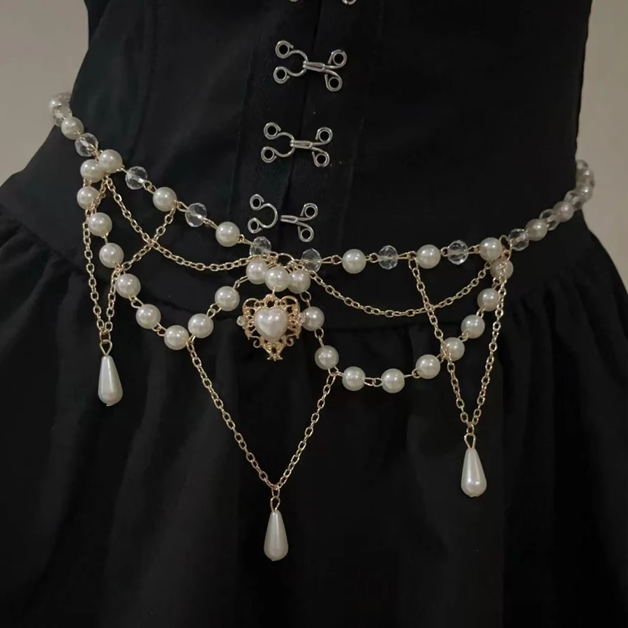 Y2K Millennium Hot Girl Abi Culture Pearl Sparkling Diamond with Skirt Decoration Punk Street Waist Pants Chain Skirt Chain
Y2K Millennium Hot Girl Abi Culture Pearl Sparkling Diamond with Skirt Decoration Punk Street Waist Pants Chain Skirt Chain