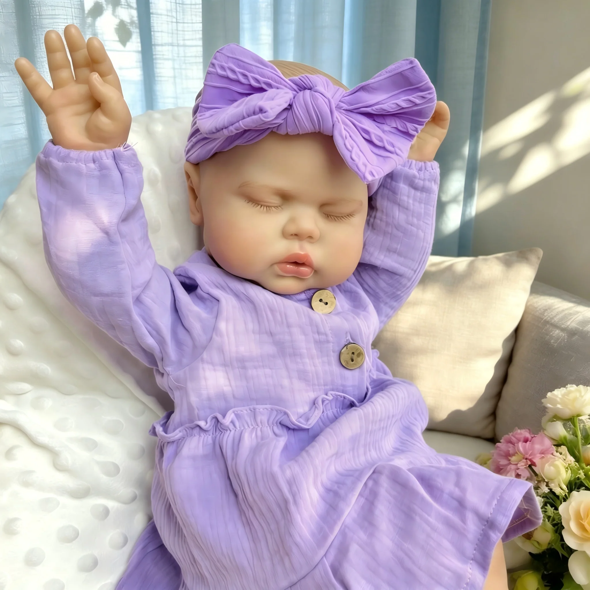 BZDOLL 48cm 19in Chubby Sleeping Reborn Doll, Full Vinyl Body, 3D Paint Skin, Lovely Birthday Gift
BZDOLL 48cm 19in Chubby Sleeping Reborn Doll, Full Vinyl Body, 3D Paint Skin, Lovely Birthday Gift