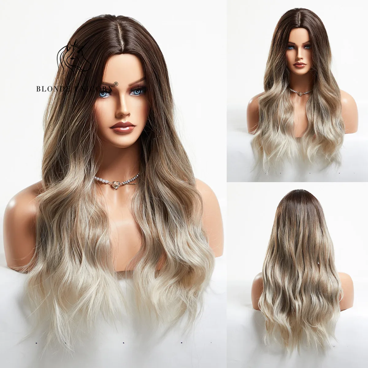 Blonde Unicorn Synthetic Wig Ombre Brown Long Wavy Wigs Middle Part Hair Daily Natural Wavy Heat Resistant Fiber for Women
Blonde Unicorn Synthetic Wig Ombre Brown Long Wavy Wigs Middle Part Hair Daily Natural Wavy Heat Resistant Fiber for Women