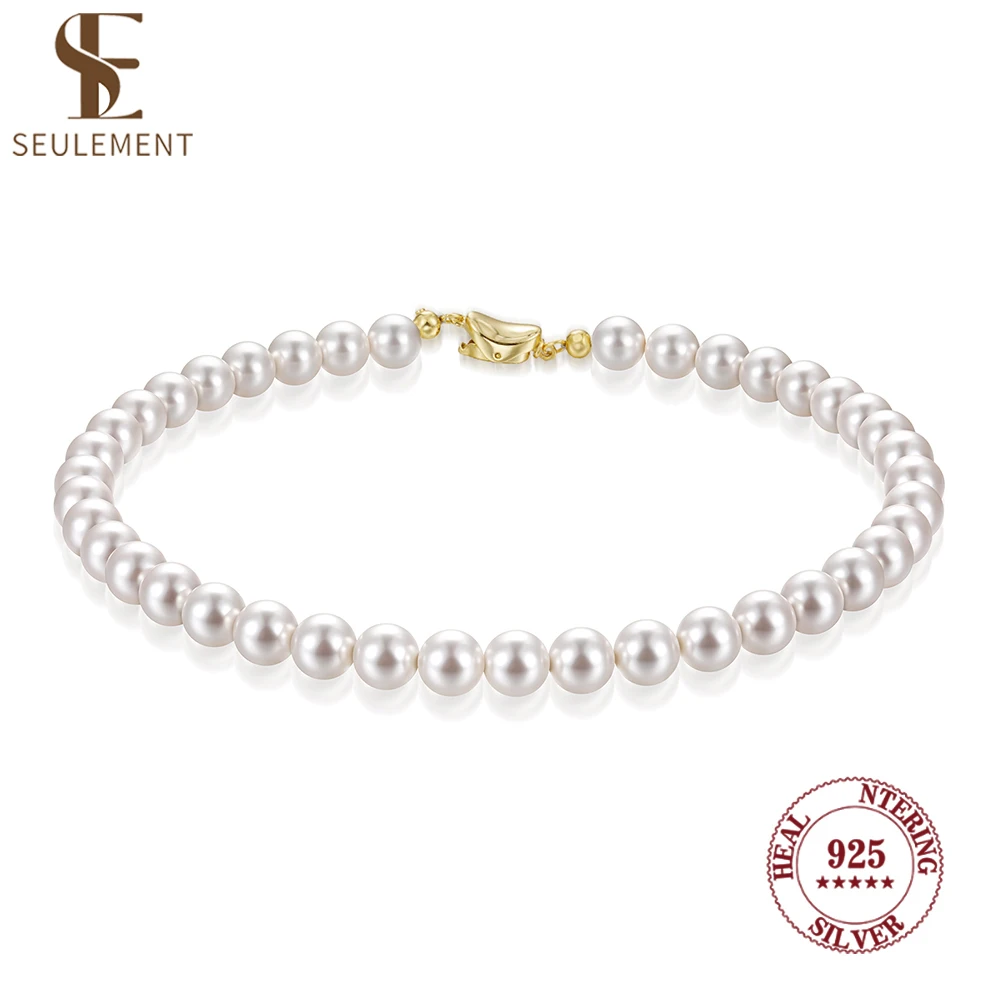 Seulement Vintage Elegant 6/8/10mm White Pearl Chain Choker Necklace for Women Wedding Party Fashion Simple Beads Jewelry Giris
Seulement Vintage Elegant 6/8/10mm White Pearl Chain Choker Necklace for Women Wedding Party Fashion Simple Beads Jewelry Giris