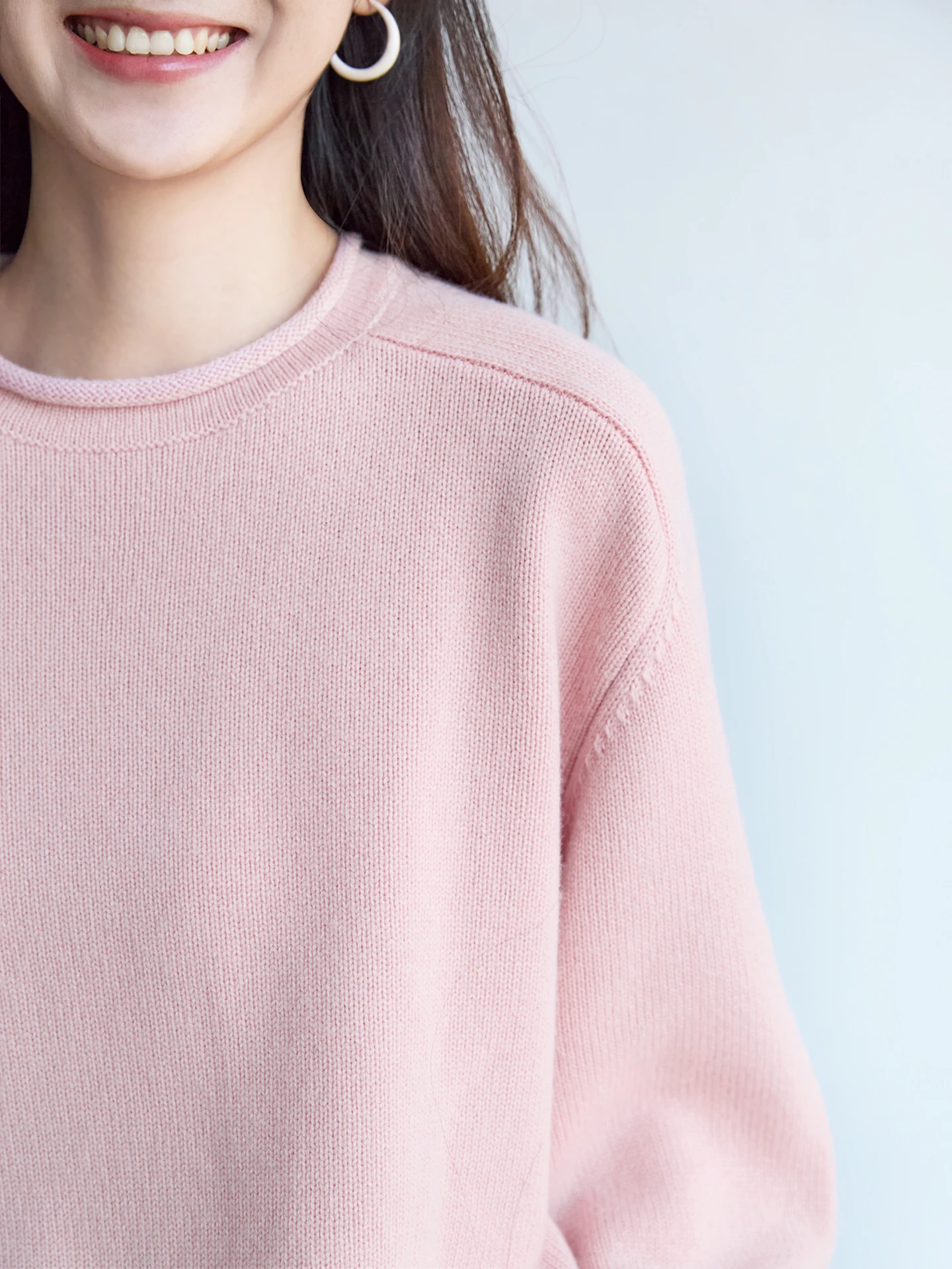 Cious Raspberry Sweetened Персиковый туманный шерстяной свитер 500 г Полный шерстяной свитер оверсайз Женский свободный крой Длинный рукав...
Cious Raspberry Sweetened Персиковый туманный шерстяной свитер 500 г Полный шерстяной свитер оверсайз Женский свободный крой Длинный рукав...