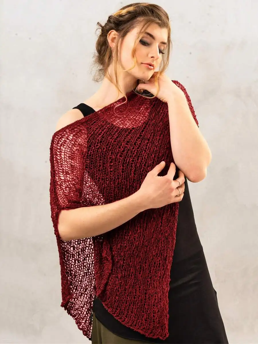 Women Crochet Knitted Poncho Lightweight Sheer Mesh Batwing Sleeve Shrug Summer Beach Cover Up
Women Crochet Knitted Poncho Lightweight Sheer Mesh Batwing Sleeve Shrug Summer Beach Cover Up