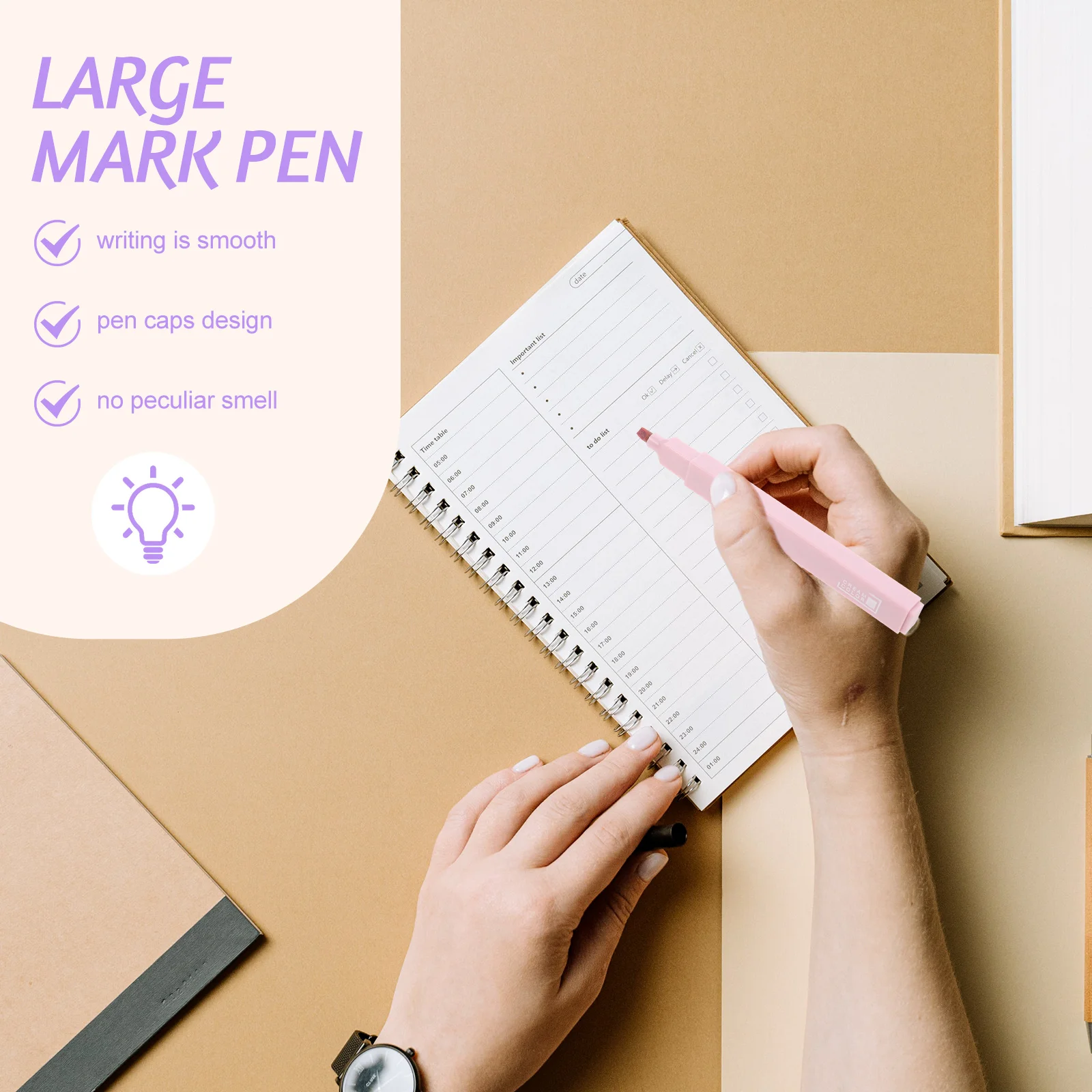 6 Pcs Fluorescent Marker Pen Set Student Highlighter Colorful Marking Bulk Report Plastic Large Capacity Markers
6 Pcs Fluorescent Marker Pen Set Student Highlighter Colorful Marking Bulk Report Plastic Large Capacity Markers