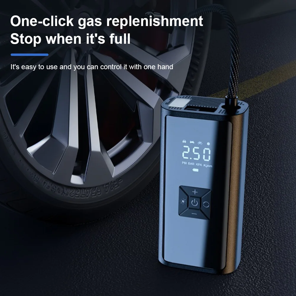 150PSI Electric Tire Pump with LED Light Portable Car Inflator Pump Bicycle Air Compressor for Automobile Bicycle Ball
150PSI Electric Tire Pump with LED Light Portable Car Inflator Pump Bicycle Air Compressor for Automobile Bicycle Ball