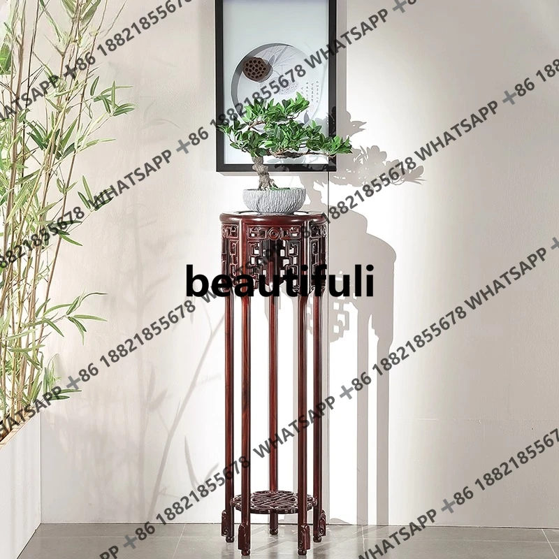 Flower stand Double-layer living room Round flower stand Chinese style, flower table, sour branch wood classical
Flower stand Double-layer living room Round flower stand Chinese style, flower table, sour branch wood classical