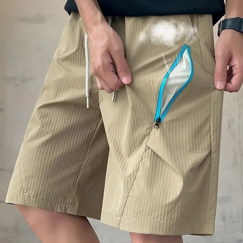 Outdoor Men's Casual Ice Silk Shorts Quick Dry Loose Sports Hiking Shorts Summer American Zipper Pocket Streetwear Shorts Man
Outdoor Men's Casual Ice Silk Shorts Quick Dry Loose Sports Hiking Shorts Summer American Zipper Pocket Streetwear Shorts Man