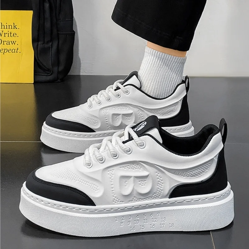 Men's Spring 2025 New Fashionable Breathable Thick Bottom Sneakers Casual Sports Leisure Board Shoes round Toe Color
Men's Spring 2025 New Fashionable Breathable Thick Bottom Sneakers Casual Sports Leisure Board Shoes round Toe Color