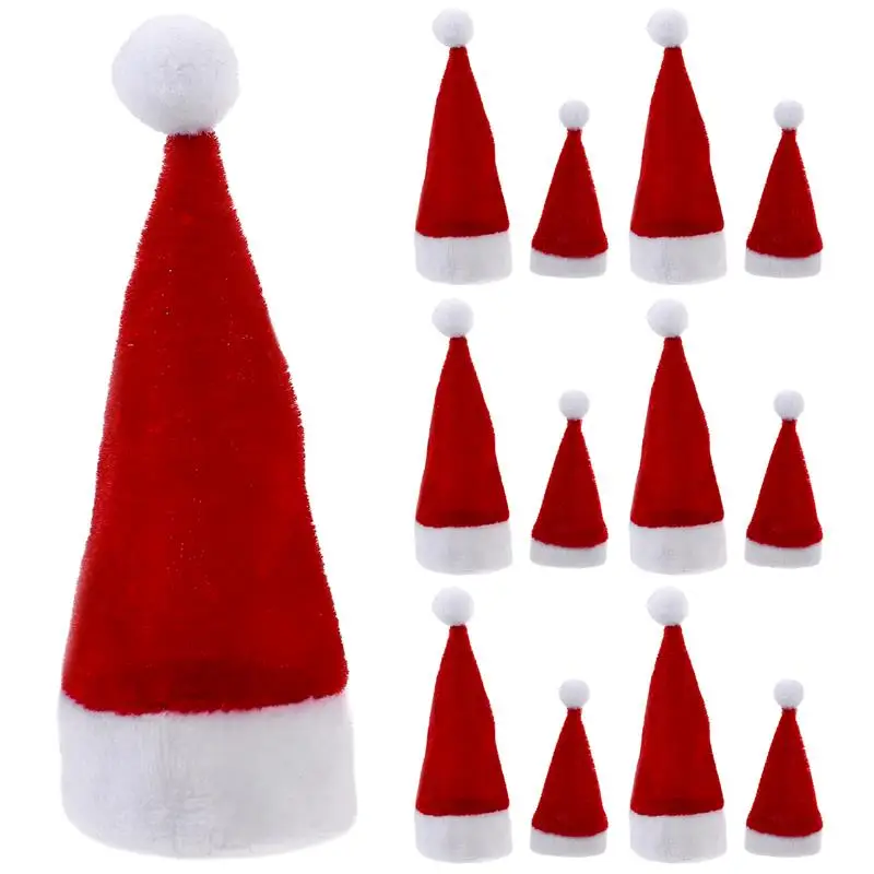 12pcs Wine Bottle Small Santa Caps Decorative Mini Christmas Hats Lollipop Santa Hat Adorn
12pcs Wine Bottle Small Santa Caps Decorative Mini Christmas Hats Lollipop Santa Hat Adorn