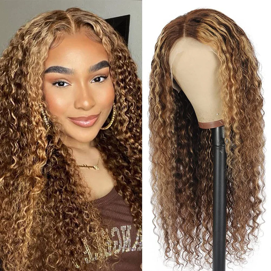 Human Hair Highlight Wig – 13x6 HD Lace Frontal Wig with 220% Density, Curly Ombre Honey Blonde Deep Water Wave Wig, 30 Inches
Human Hair Highlight Wig – 13x6 HD Lace Frontal Wig with 220% Density, Curly Ombre Honey Blonde Deep Water Wave Wig, 30 Inches