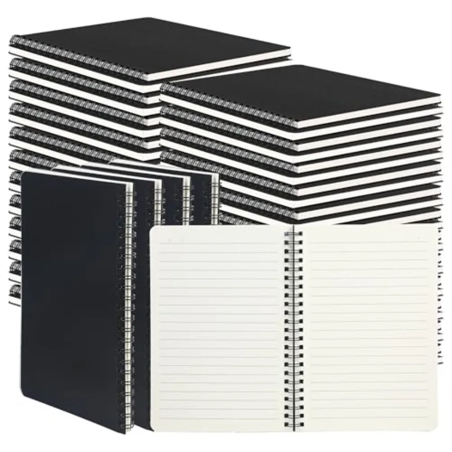 s A5 Spiral Notebooks Ruled Notebooks Bulk 8.3"×5.5" 60 Sheets/120 Pages Hardcover Lined Journal Notepad Travel Notebooks for O
s A5 Spiral Notebooks Ruled Notebooks Bulk 8.3"×5.5" 60 Sheets/120 Pages Hardcover Lined Journal Notepad Travel Notebooks for O