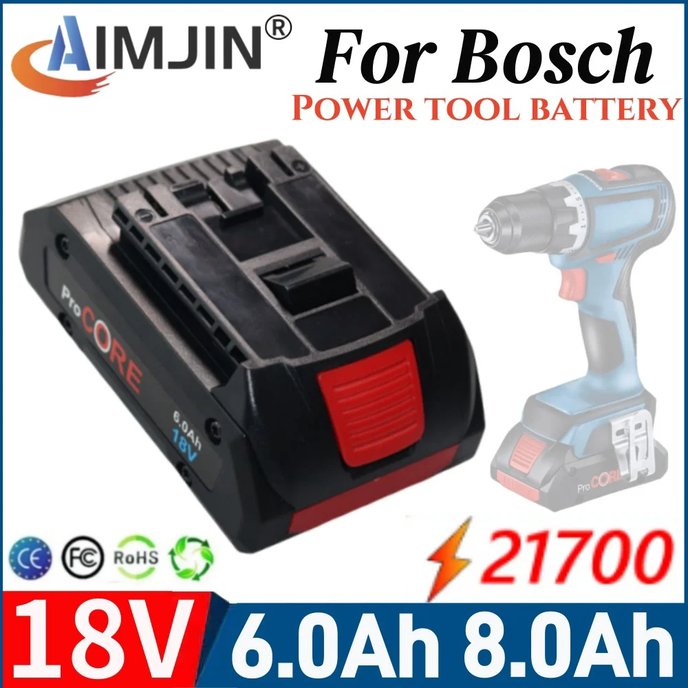 For BOSCH 18V ProCORE Li-ion Battery 21700 6.0Ah Replacement for Professional BAT609 BAT618 with BMS
For BOSCH 18V ProCORE Li-ion Battery 21700 6.0Ah Replacement for Professional BAT609 BAT618 with BMS