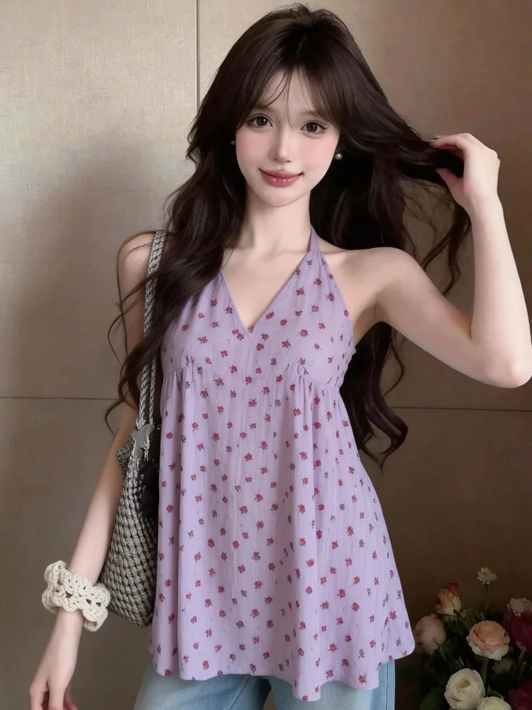 Summer Beach Vacation Style Loose Slimming Polka Dot Floral Sleeveless Vest Women's Hot Girl Short Neck Top City Walk Linen B...
Summer Beach Vacation Style Loose Slimming Polka Dot Floral Sleeveless Vest Women's Hot Girl Short Neck Top City Walk Linen B...