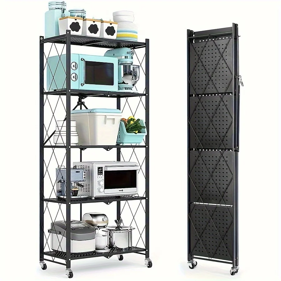 3/4/5-Tier Office Storage Rack, with Wheeled Multi-Layer Storage Shelves, Mobile Floor-Standing Multifunctional Miscellaneous St
3/4/5-Tier Office Storage Rack, with Wheeled Multi-Layer Storage Shelves, Mobile Floor-Standing Multifunctional Miscellaneous St