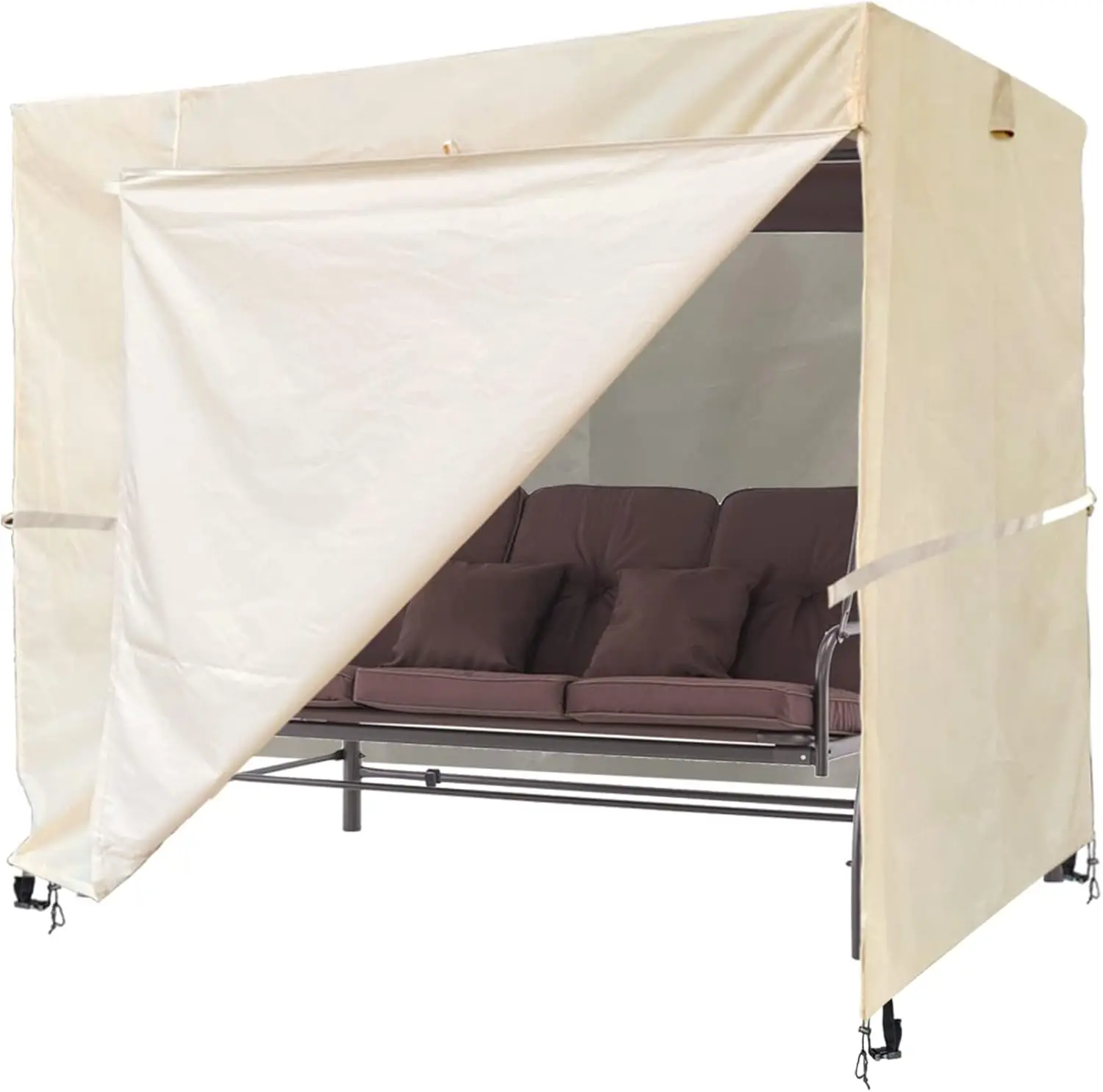 3-Seater Outdoor Swing Cover, 420D Oxford, Beige, Weatherproof & UV Resistant
3-Seater Outdoor Swing Cover, 420D Oxford, Beige, Weatherproof & UV Resistant