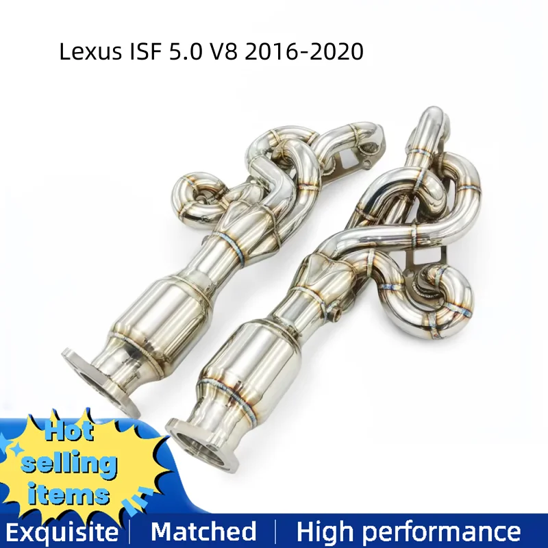 The racing stainless steel exhaust manifold is suitable for Lexus ISF 5.0 V8 2016-2020 exhaust system catalytic converter
The racing stainless steel exhaust manifold is suitable for Lexus ISF 5.0 V8 2016-2020 exhaust system catalytic converter