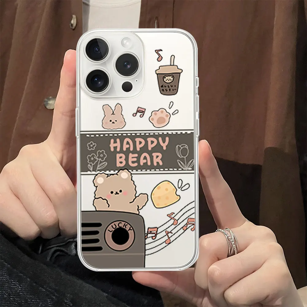 Cute Coffee Milk Tea Bear Rabbit Phone Case for iPhone 11 12 13 14 15 16 Max Pro Plus Transparent Soft Shell
Cute Coffee Milk Tea Bear Rabbit Phone Case for iPhone 11 12 13 14 15 16 Max Pro Plus Transparent Soft Shell
