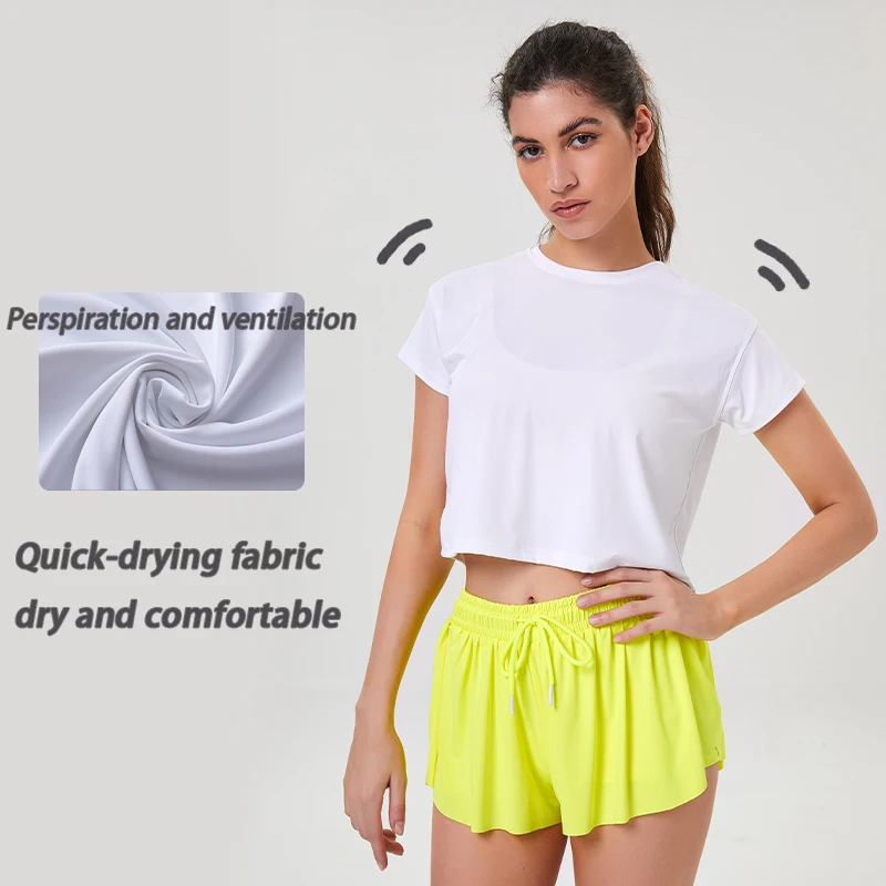 OEM ODM Casual Women Fit Tees Ladies Workout Crop Top Solid Sportswear T-shirt Wear Short Sleeve Yoga Clothes Shirts Gym Fitness
OEM ODM Casual Women Fit Tees Ladies Workout Crop Top Solid Sportswear T-shirt Wear Short Sleeve Yoga Clothes Shirts Gym Fitness