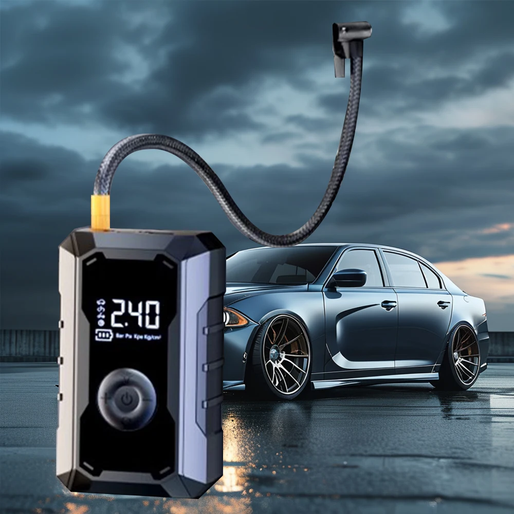 Портативный компрессорный насос со светодиодной лампой для автомобиля, мотоцикла, велосипедных шариков для шин, беспроводной электрический автомобильный воздушный насос для шин
Портативный компрессорный насос со светодиодной лампой для автомобиля, мотоцикла, велосипедных шариков для шин, беспроводной электрический автомобильный воздушный насос для шин