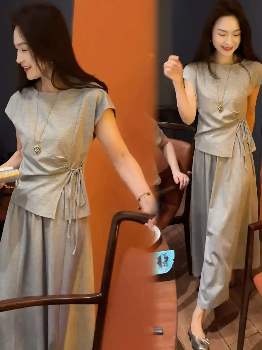 Summer Fashion Casual Set Women's 2026 New Uneven Waist Short Sleeve T-Shirt Half Skirt Two-Piece Set High Waist Breathable L...
Summer Fashion Casual Set Women's 2026 New Uneven Waist Short Sleeve T-Shirt Half Skirt Two-Piece Set High Waist Breathable L...